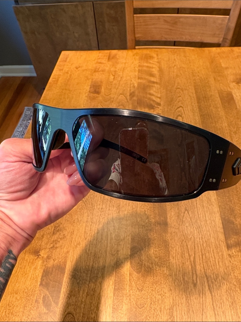 GATORZ Magnum Eyewear Black Sunglasses with Brown Lenses - Picture 3 of 6